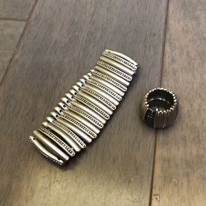 Cool Stretchy ring & matching bracelet.